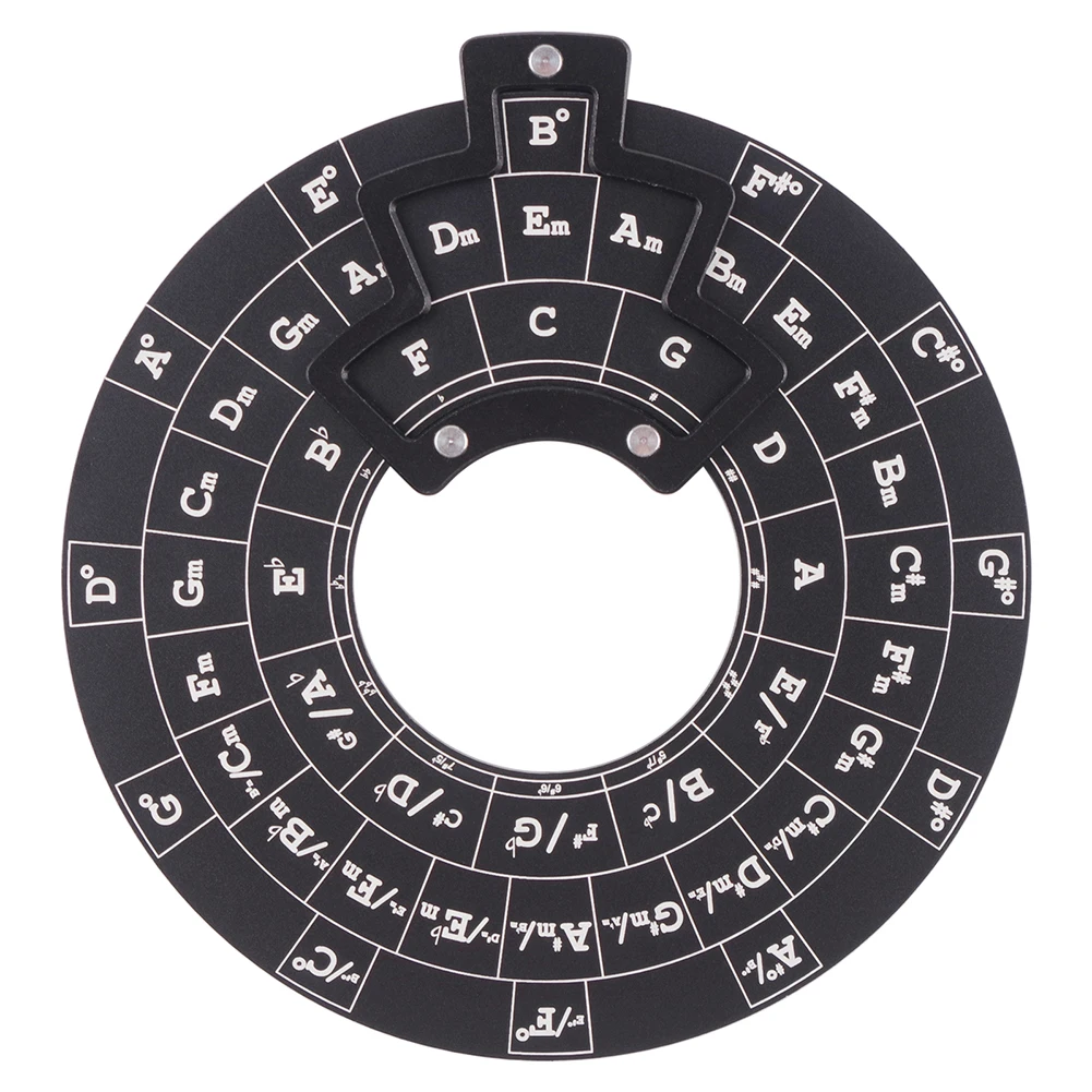 Circle Of Fifths Wheel Guitar Chord Wheel Wooden Melody Tool For Musicians