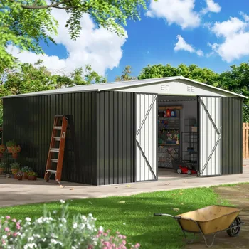 12x14 Outdoor Metal Storage Shed 1