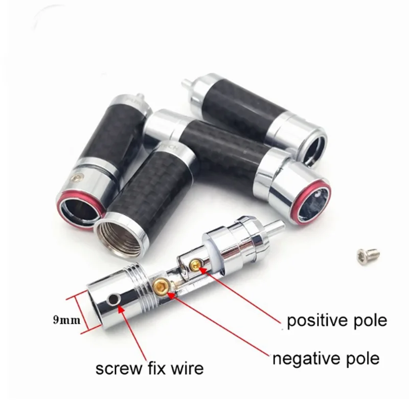 RCA  ̿ HIFI DIY ε    RCA ÷ ÷ Ŀ ,  ̺ ڵ, 9mm, 2 , 4 , 8 