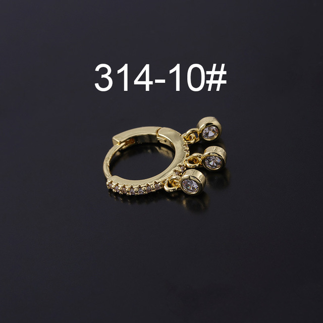 Punk Irregular Rivet Hoop Earrings for Women 2021 Trendy Jewelry Piercing Heart Pendant Earring for Teens