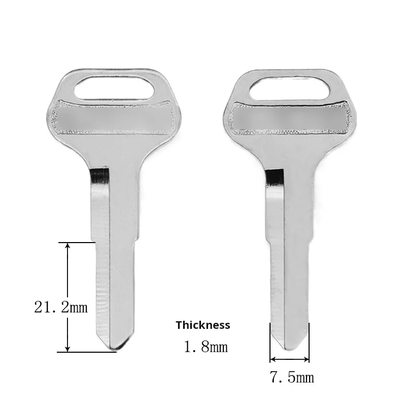 Suzuki motorcycle key, suitable for: 06 Suzuki motorcycle key blank, trunk full copper key blank.
