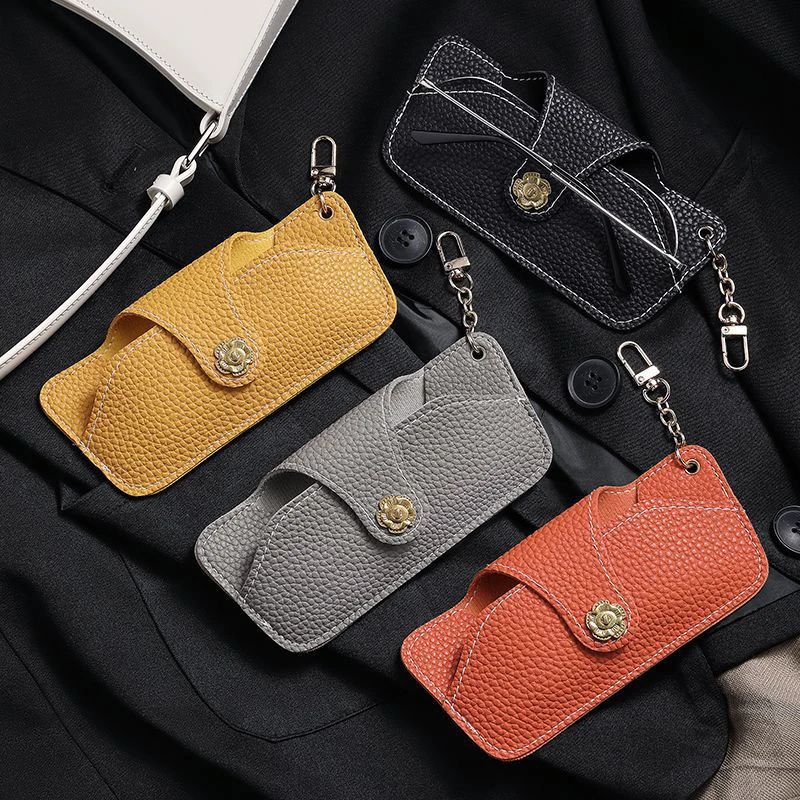 

1Pc Trend Eyewear Cases Cover for Sunglasses Women's Eyeglasses Case Men Reading Glasses Box with Metal Buckle Eyewear Cases