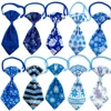50/100pcs Winter Style Dog Ties Pet Dog Cat Bow Ties Small Dog Cat Bowties Blue Neckties Dogs Pets Grooming Accessories 1