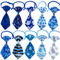 50/100pcs Winter Style Dog Ties Pet Dog Cat Bow Ties Small Dog Cat Bowties Blue Neckties Dogs Pets Grooming Accessories 1