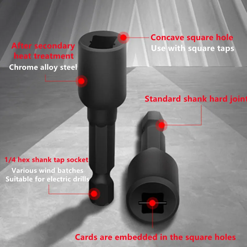 Electric Drill Tap Tool Screw Tap Tap and Die Set Drill Tap Tool Hand Tap Drill Hand Tap Tool Set Screw Tap Set Hand Tap Tool Drill and Tap Tool M4-M16 Screw Tap Die Socket Adapter 1/4'' Hex Shank Metric Screw Tap Driver Thread Adapter For Power Electric Drill Tools
