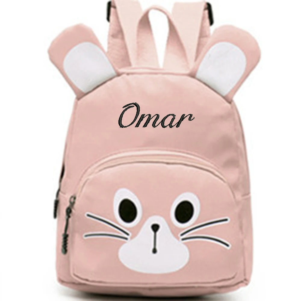 

Personalized Customi Name For Children's Backpack, New Embroidered Kindergarten Baby Boys And Girls Travel Cute Backpack