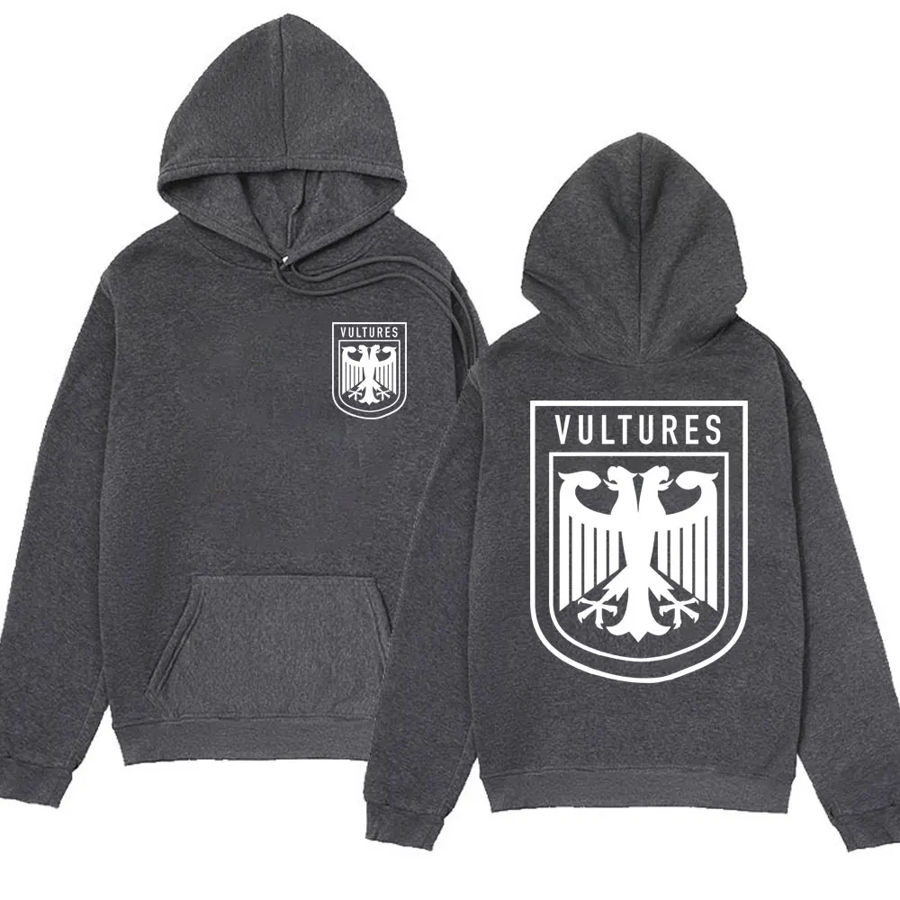 Rapper Kanye West Vultures New Album Graphics Hoodies Men Women's Oversized Hip Hop Hooded Sweatshirts Fashion Fleece Pullover
