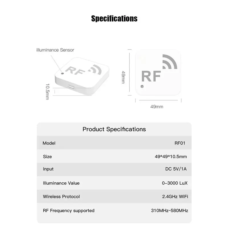 B63B-Tuya 스마트 와이파이 무선 주파수 RF 무선 복사기 차고 문 접근 제어 원격 복제 기능 복사