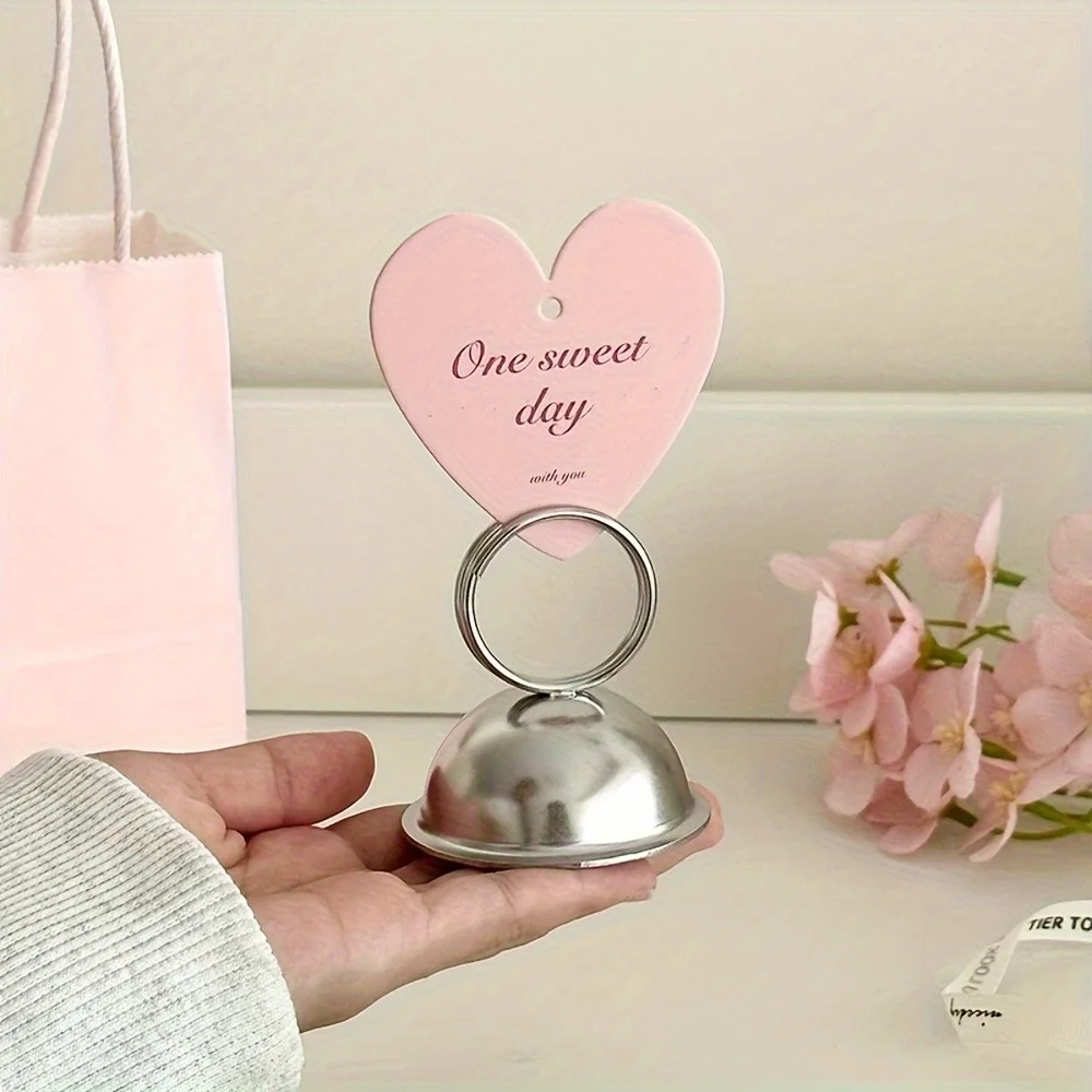 Sleek Stainless Steel Minimalist Card Display Holder