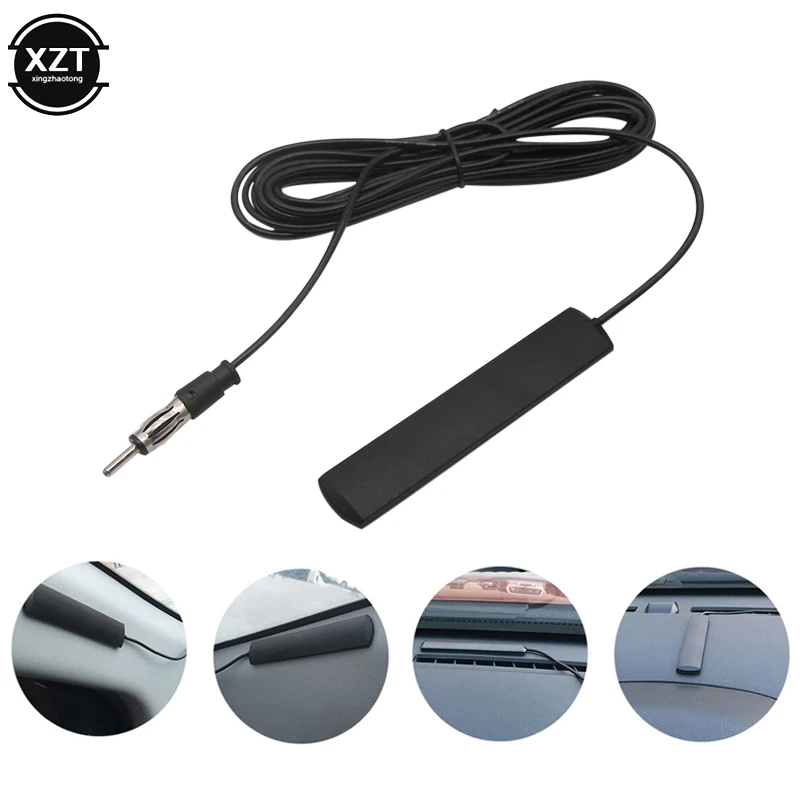 

Universal Auto Car Radio TV FM Antenna Signal Amp Amplifier Marine Car Vehicle Boat RV Signal Enhance Device 4M Long