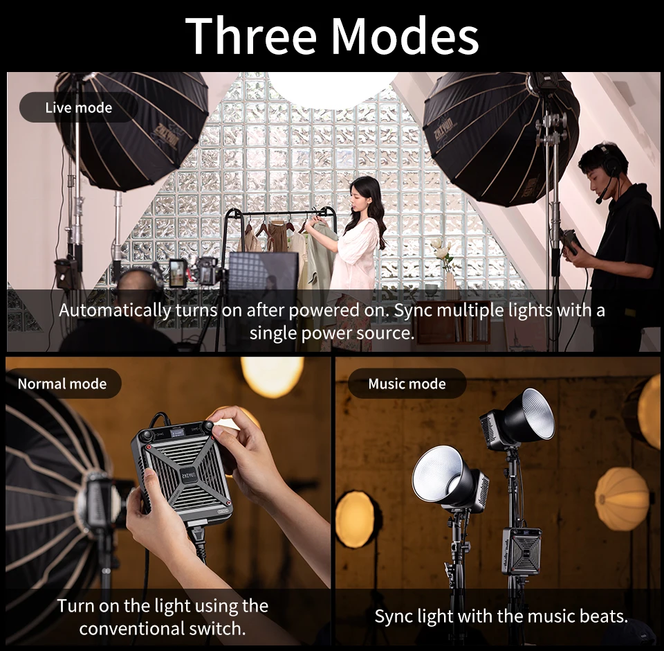 Đèn Zhiyun MOLUS G200 Bi-Color Mini COB Monolight