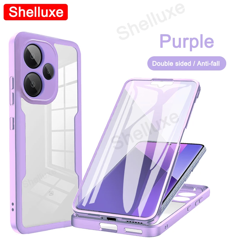 360° Full Screen Protector Transparent Silicone Double-Sided Cover - Shelluxe Series
