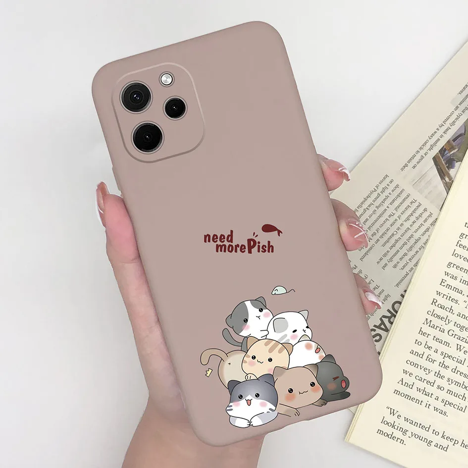 Cute Cartoon Dinosaur Bear Soft Silicone Case for Huawei Nova Y61 and Enjoy 50z