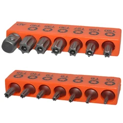 14PCS Torx Screwdriver Bits 1/4 Inch Hex Shank Electric Screw Driver Star Bit Set With Hole Magnetic Set 25mm T20 T5 -T40