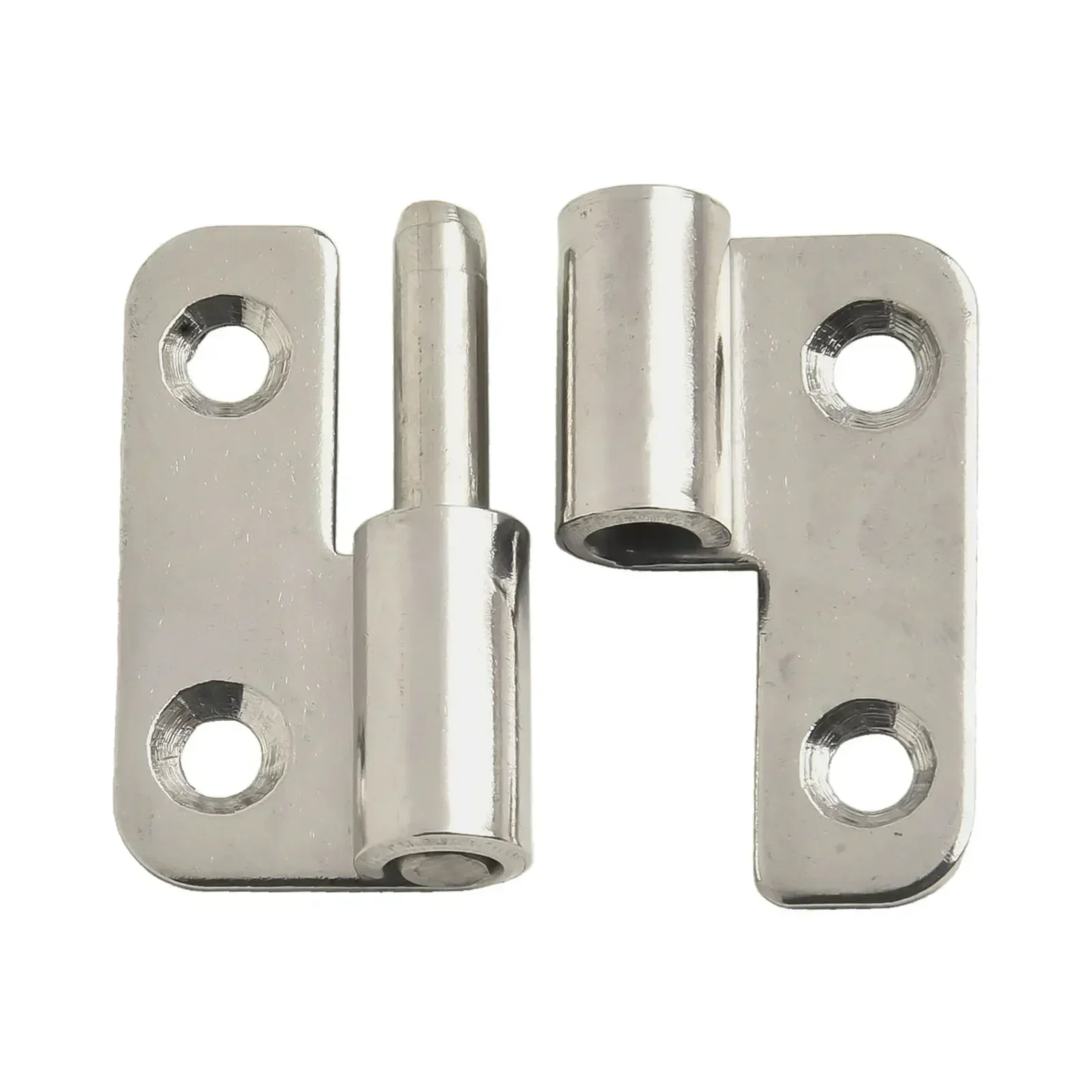 1PCS 37*33mm 304 Stainless Steel Lift-up Flag Hinge Removable Furniture Movable Hinge For Door Cabinet Closet Bathroom