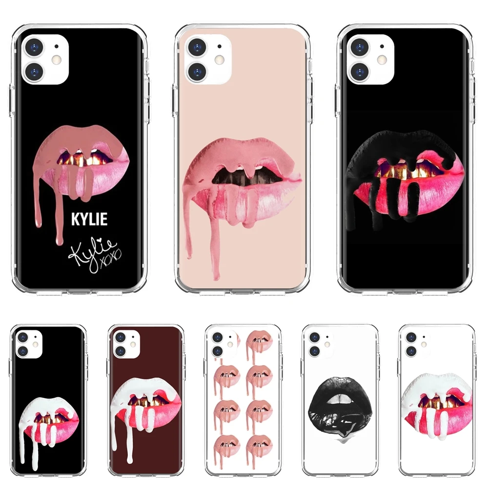 Для Huawei P50 P30 P40 P20 P8 P9 P10 Lite Pro 2016 2017 P Smart Plus 2019 KYLIE-JENNER-черный-губы-розовый-плакат