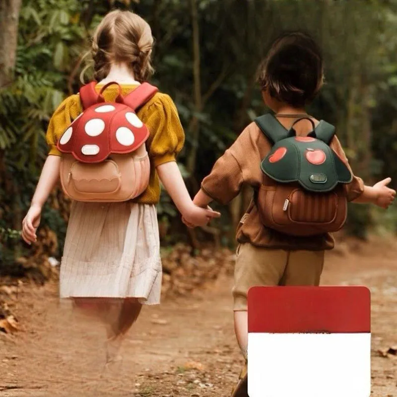 MILANCEL New Autumn Girls Backpack Kids Cute Mushroom Shaped Shoulders Bag Children Ice Cream Schoolbag 2