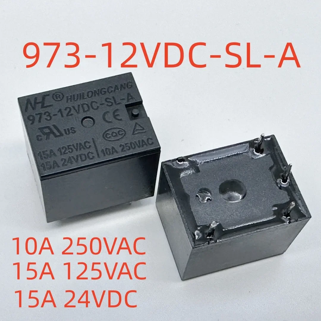 New 973-5VDC-SL-A-X ; 973-9VDC-SL-A ; 973-12VDC-SL-A 973-24VDC-SL-A 973-24VDC-SL-B (T73A-10A/12A/15A) Relay 4pins