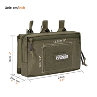 Tactical Molle Triple Magazine Pouches with Accessories Bag Open-Top Magazine Pouch Paintball Game Accessories Bags 2