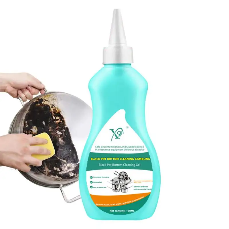 150ml Pot Bottom Cleaning Agent Multifunctional Gel Cleaner For Cookware Pan Bottom Bright Surface Oil Stain Cleaner