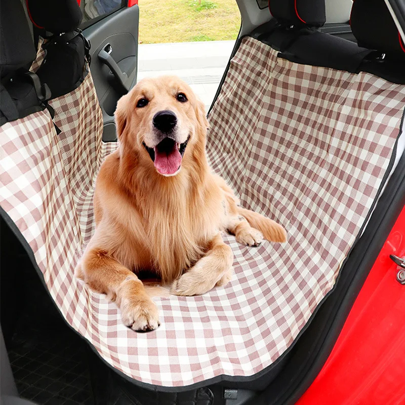 Housse de siège de voiture pour chien, tapis arrière, coussin en maille,  protection de coussin, hamac avec fermeture éclair et poche pour animaux de  compagnie lors du voyage