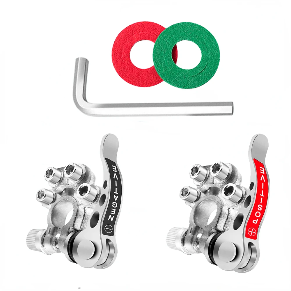 Araba akü terminali hızlı bırakma kes akü kutup başları bakır tel pabuçları otomatik tekne için kablo kelepçesi vida bağlantı kiti