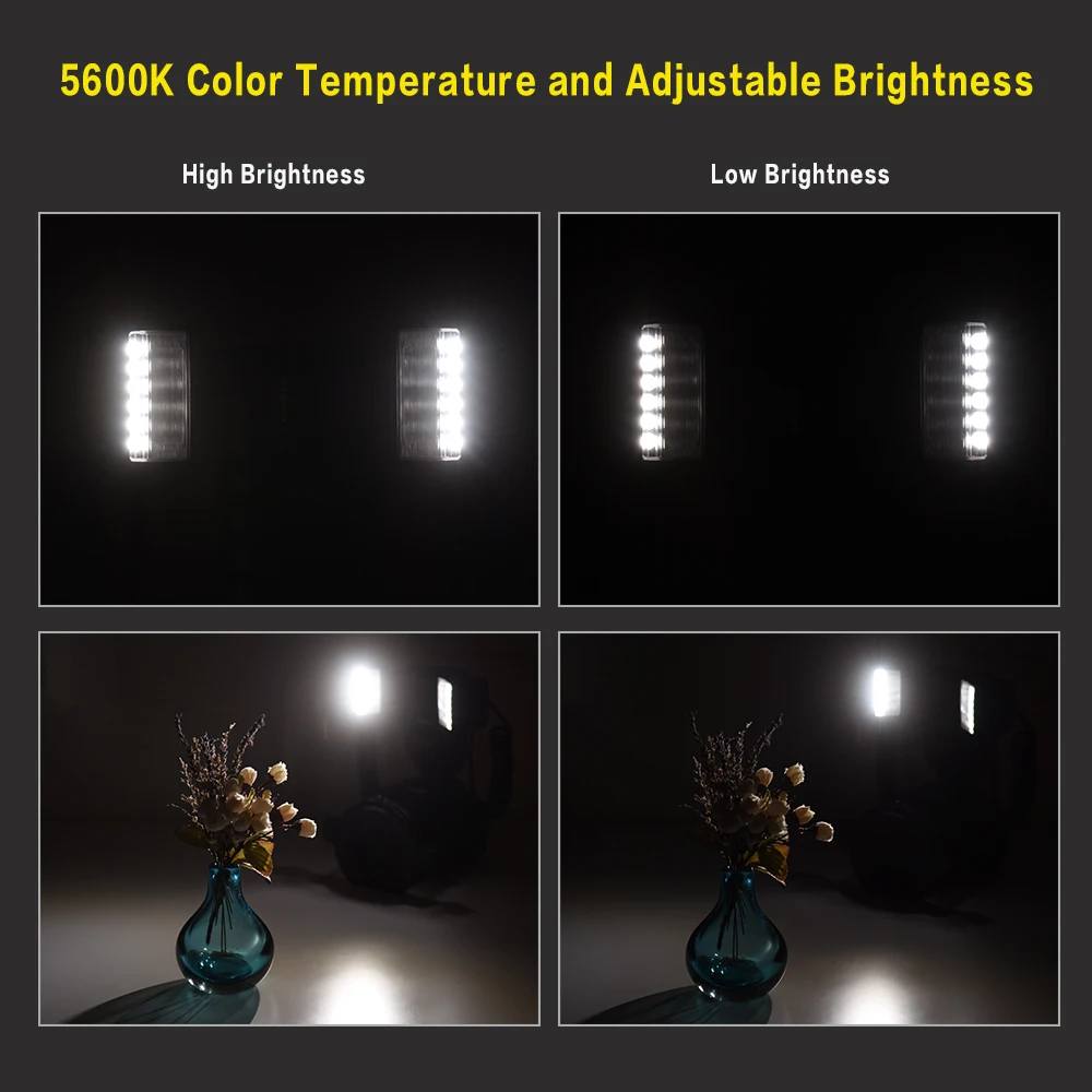YONGNUO YN24EX Flash Speedlite 5600K with 2pcs Flash Heads and 4pcs Adapter Ring