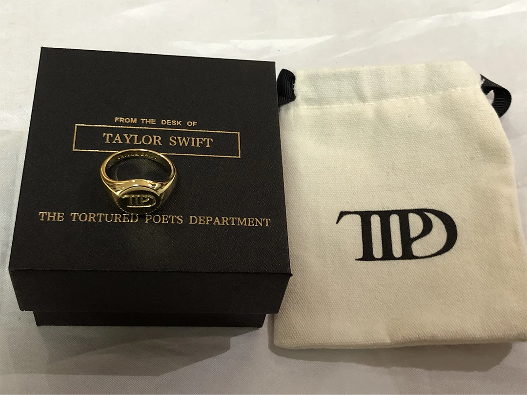 US 5号(日本サイズ約9号)】Taylor Swift TTPDリング The Tortured