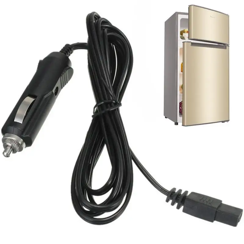 Portable Mini Fridge Power Cord Car Refrigerator Power Cable Auto Freezer Cooler Cord DC 12V/24V Refrigerator Replace Cable car refrigerator accessories