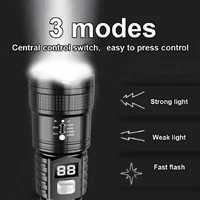 1500000LUM Type-C Rechargeable High Power LED Flashlight (Outdoor/Emergency) - Image 2