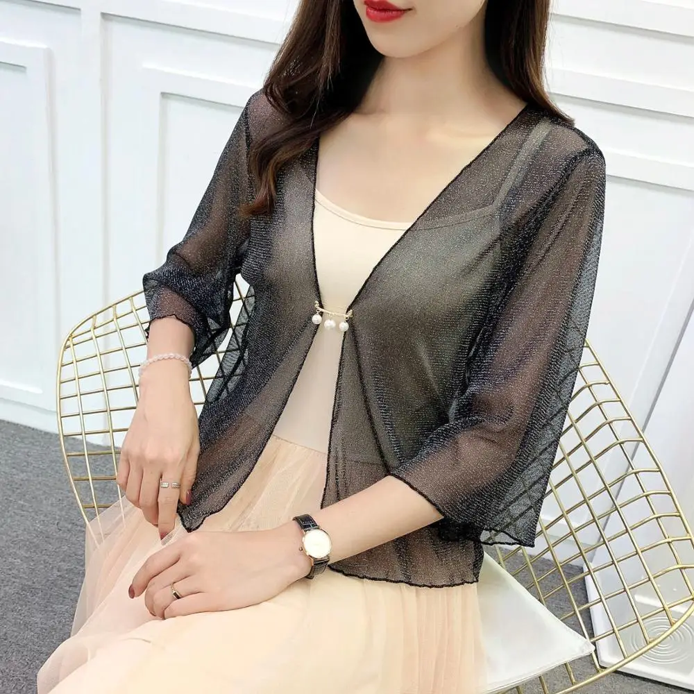Purple Black Pink Summer Bolero Women Shrugs Shawls For Ladies Lace Bolero Cardigan Wedding Jacket