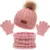 3Pcs Winter Baby Hat Scarf Gloves Set Solid Color Toddler Bonnet Cute Pompom Knitted Hats Outdoor Warm Infant Accessories 1-5Y 8