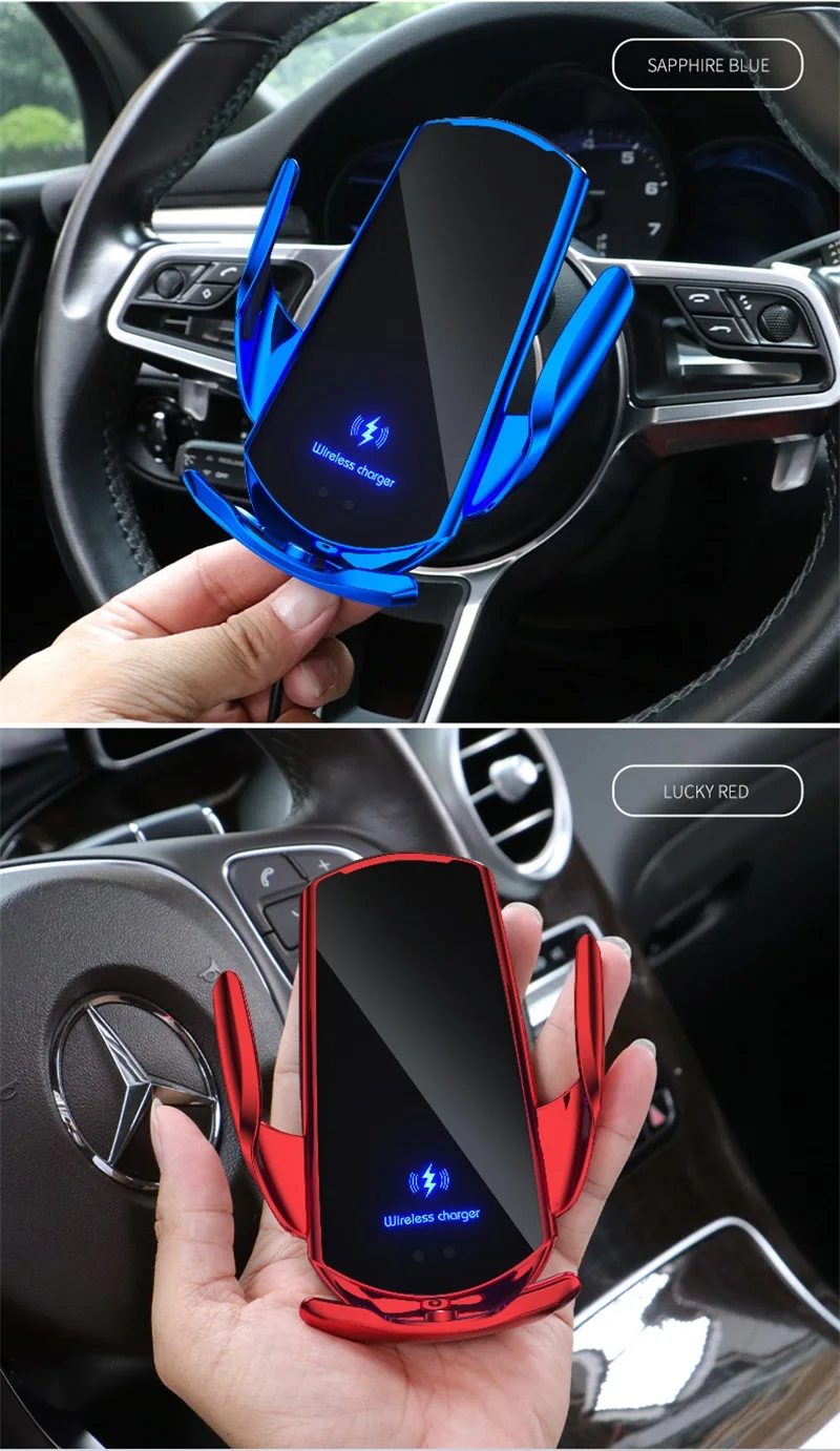Car Wireless Charging Phone Holder 15W Induction Wireless Charger Mobile Phones Holder Phone Bracket For iPhone Samsung Huawei iphone stand