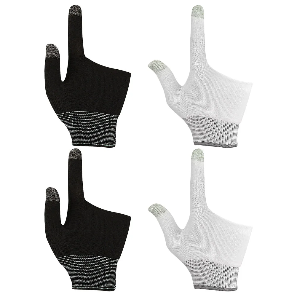 

2 Pairs of Gaming Gloves Gaming Finger Gloves Breathable Game Gloves for Gamer