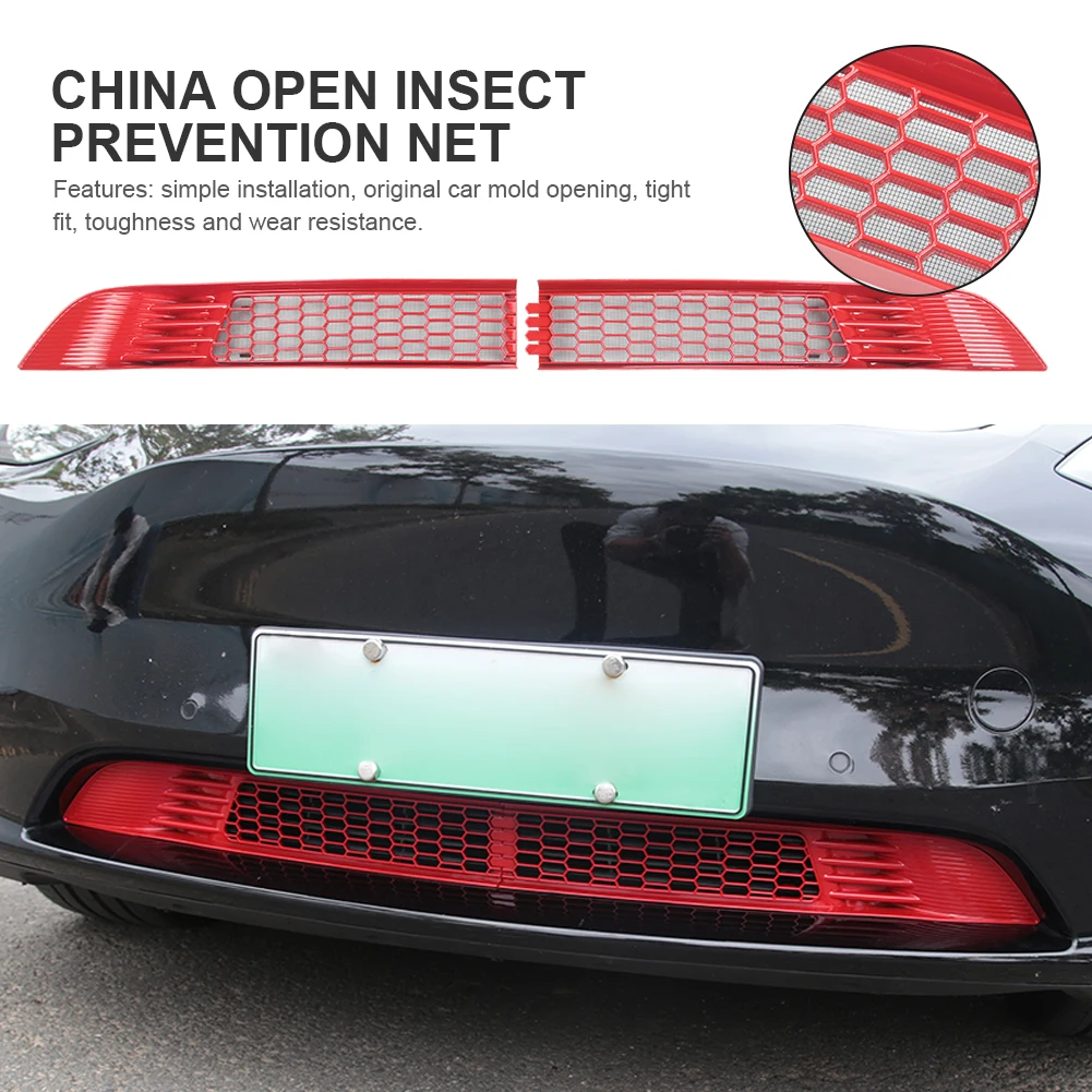 For Tesla Model 3 Model Y Car Lower Bumper Anti Insect Net Radiator Protective Mesh Grill Panel for Tesla Model 3 Y 2017-2022