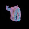 2022 Autumn Winter Colorful Reflective Hooded Jacket Mens Harajuku Hip Hop Night Club Reflect Light Shiny Coats Windbreaker 4
