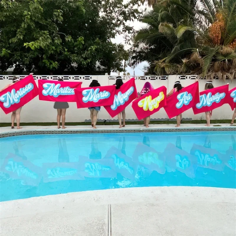 Custom Name Colorful Beach Towel 4 | Custom Name Colorful Beach Towel 4