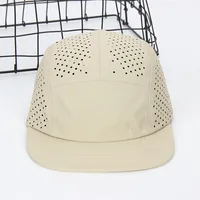 Custom Logo 60cm Quick Drying 5 Panels Snapback Caps For Men Women Adjustable Flat Brim Baseball Cap Breathable Outdoor Sun Hats 2