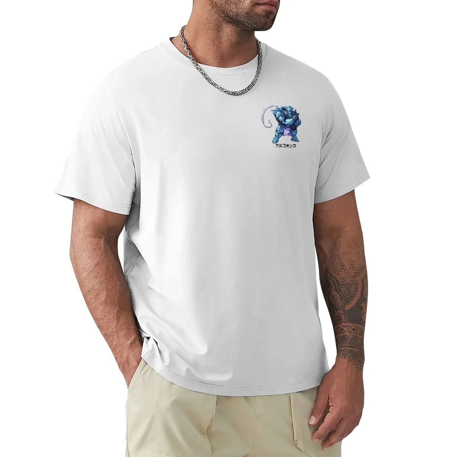 

fullmetal alchemist : alphonse T-shirt boys whites vintage clothes anime men clothings