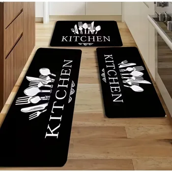 Soft Kitchen Carpet Soft Floor Mat Running Carpet Living Room Bedroom Carpet Kitchen Corridor Bathroom Washing Machine Carpet 1