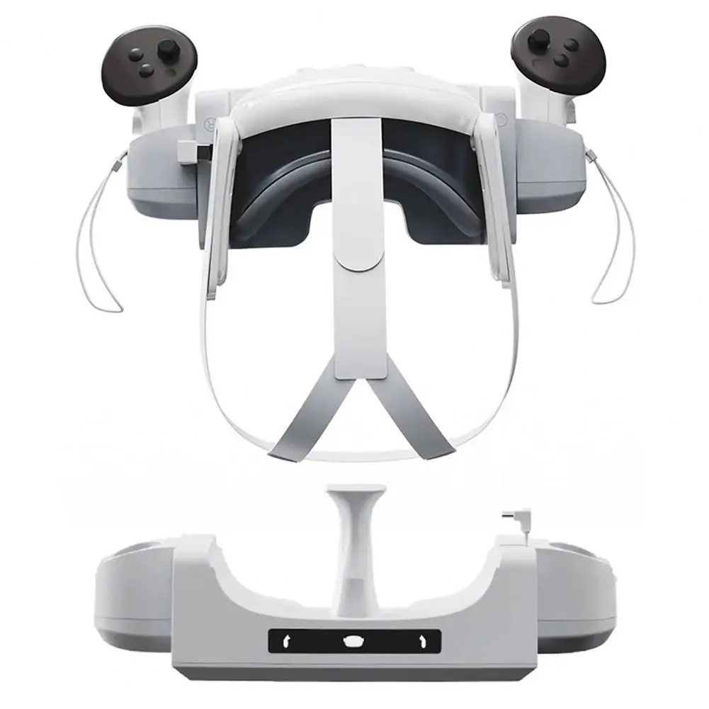 

Зарядная док-станция для контроллера Vr Oculus Quest, зарядная док-станция для гарнитуры Vr со светодиодным индикатором, Противоскользящее основание для Ultimate