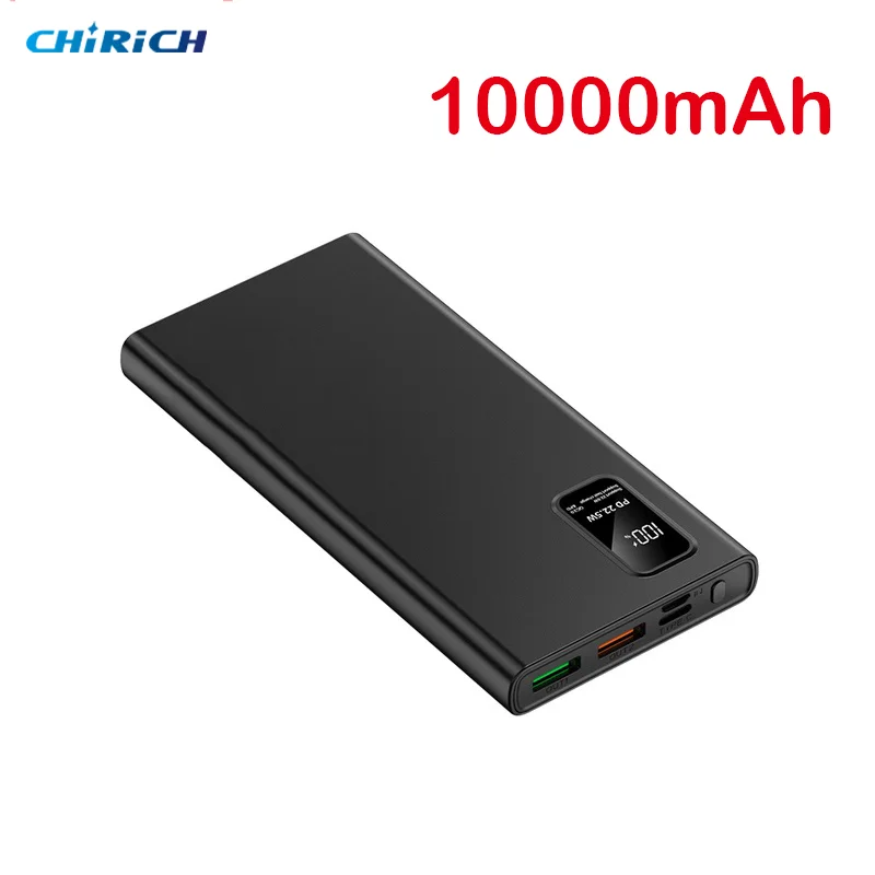 Портативний 30000mAh Power Bank великої ємності 20000mAh USB C Швидка зарядка 10000mAh Мобільний зовнішній акумулятор для iPhone Samsung