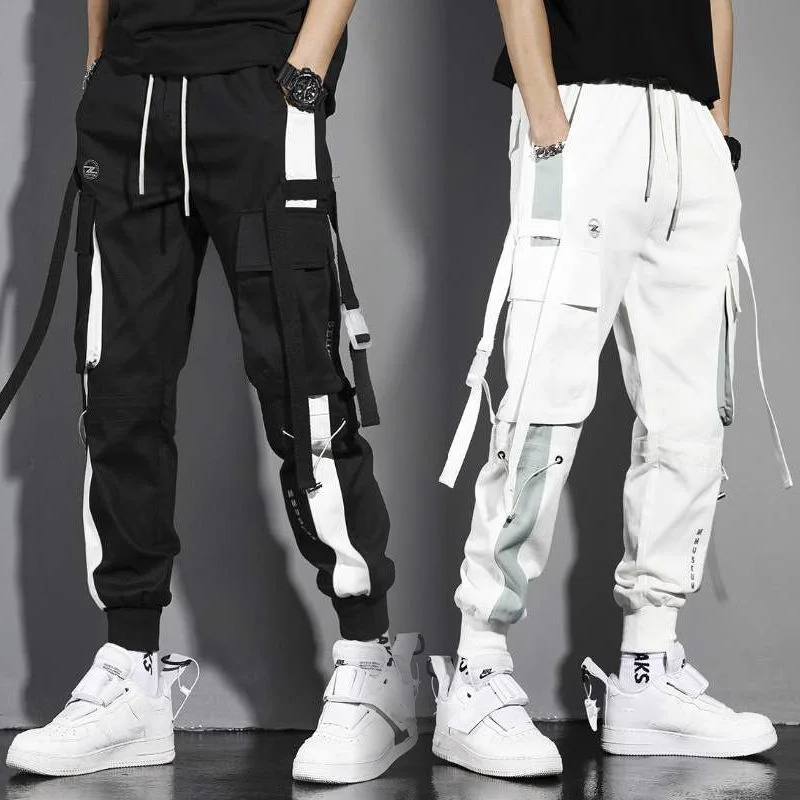 

New Cargo Pants Men Summer Fashion Loose Hip-hop Sports Multi-Pocket Overalls Casual Trousers Male Bottoms Sweatpants Plus Size