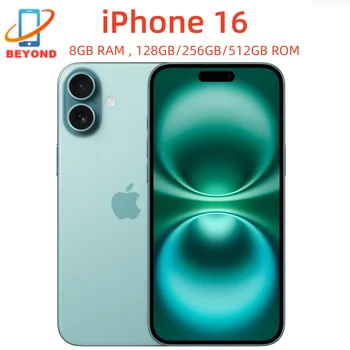 iPhone 16 Genuine 6.1" eSIM/Physical SIM Genuine XDR OLED Face ID NFC A18 ROM 128/256/512GB RAM 8GB 5G AI Cell Phone 98% New