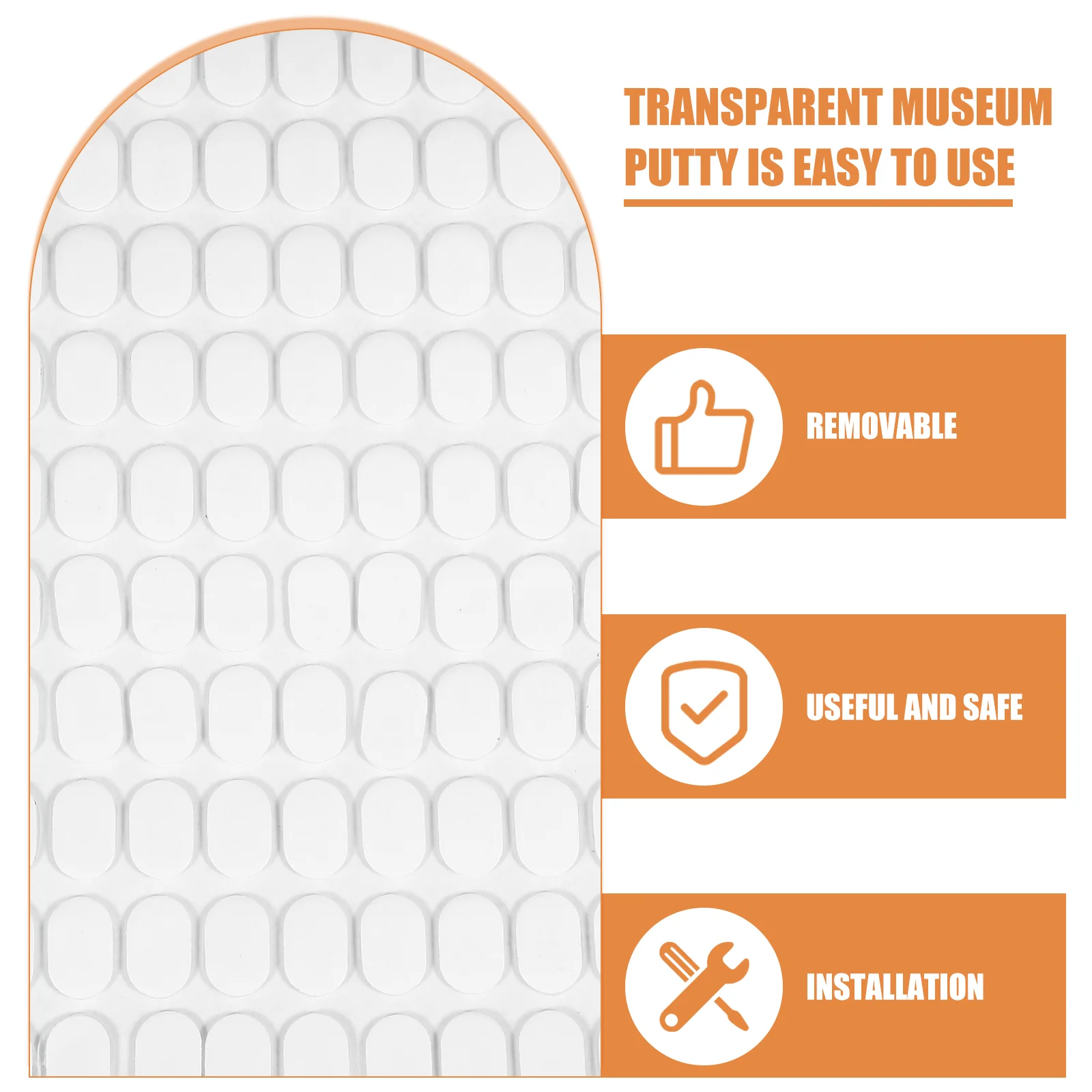 Punti Adesivi In Gel Moguri - Trasparenti, Rimovibili, 13x8 Cm Per Appendere Poster E Decorazioni - Foto 5