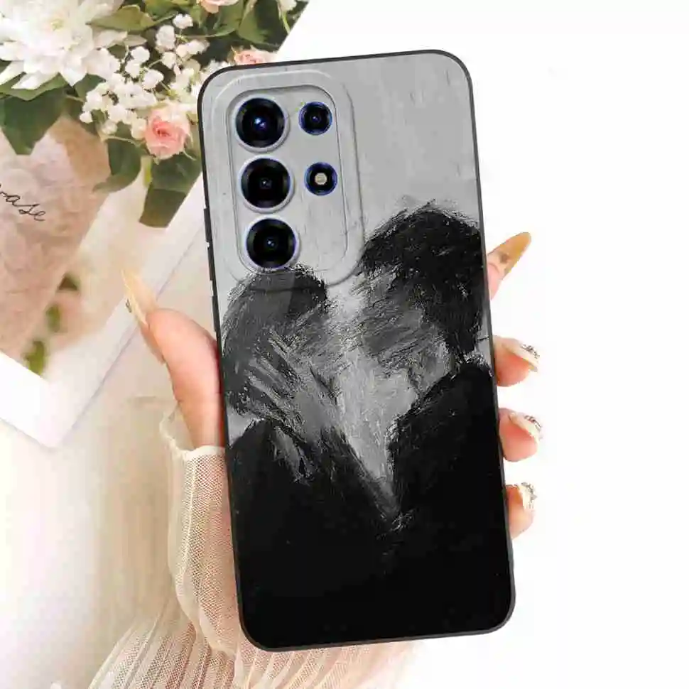 Floral Silicone Soft Shockproof Back Cover Case