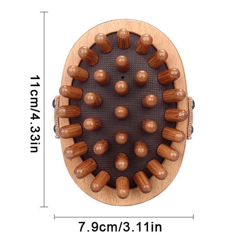 Body Anti Cellulite Brush Soothing Wooden Essential Oil Spa Air Cushion Massage Hair Comb Scalp Massage Brush Body Massager