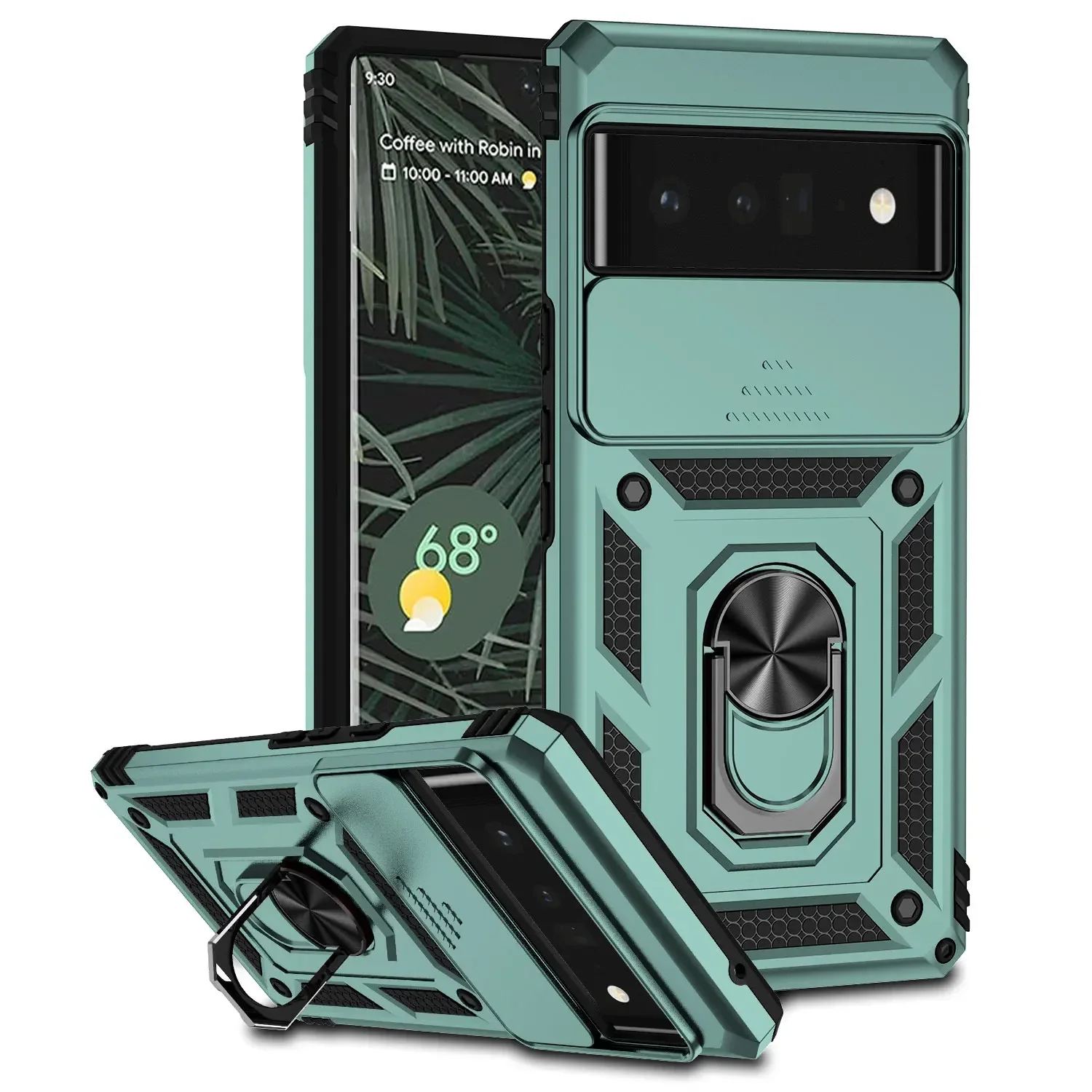 Advanced Armor Protective Case with Ring Holder and Lens Protection