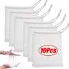 10/1Pcs Nylon Soap Bubble Mesh Bags Hangable Shower Gel Saver Pouch Facial Cleanser Body Bath Foaming Scrubbers Cleaning Tools 1