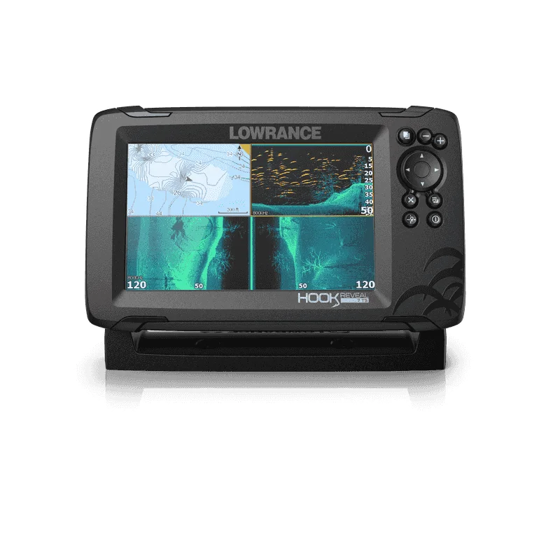 LOWRANCE HOOK REVEAL 7X TRIPLESHOT sonar detection